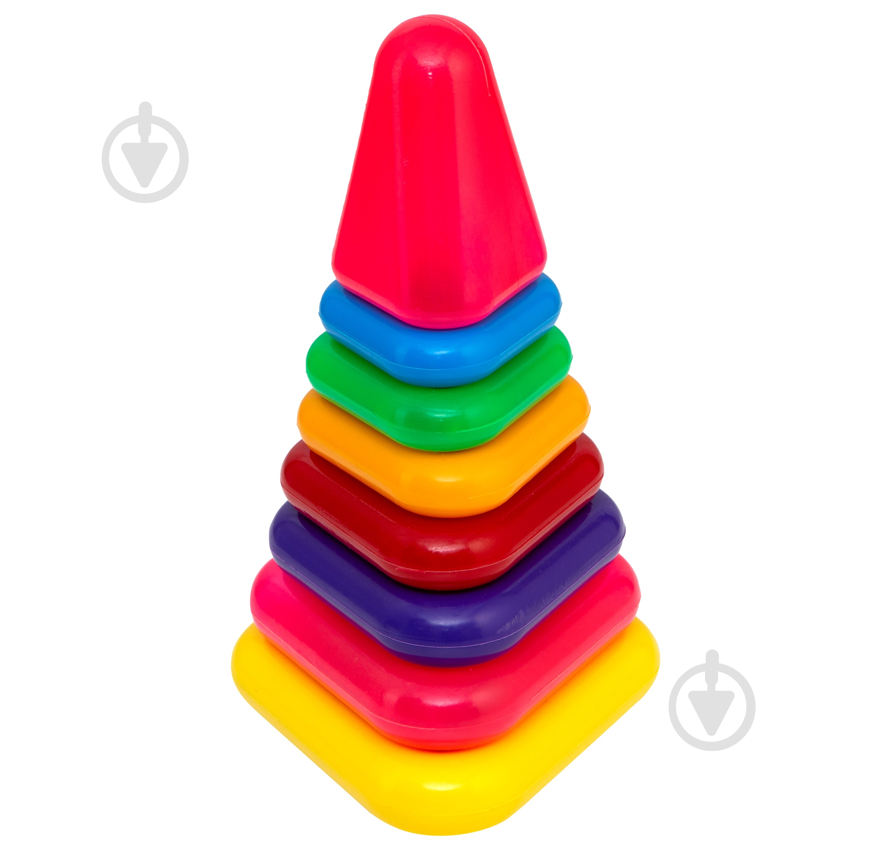 Игрушка-пирамидка Bamsic треугольная №6 1810 - фото 1