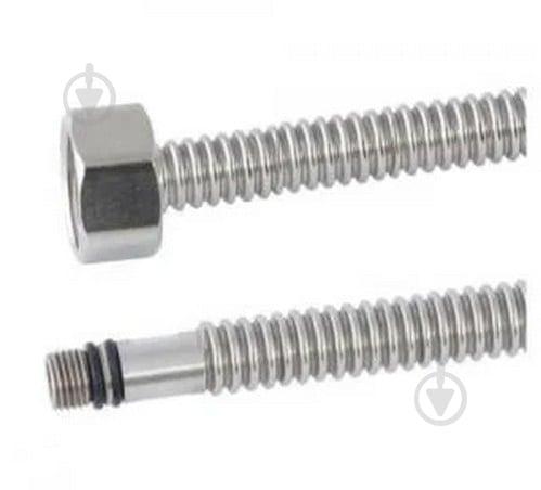 Шланг Water House из нержавеющей гофры для подкл. смесителя 1/2"хМ10 ВЗ 100 WH компл. 2 шт. - фото 1