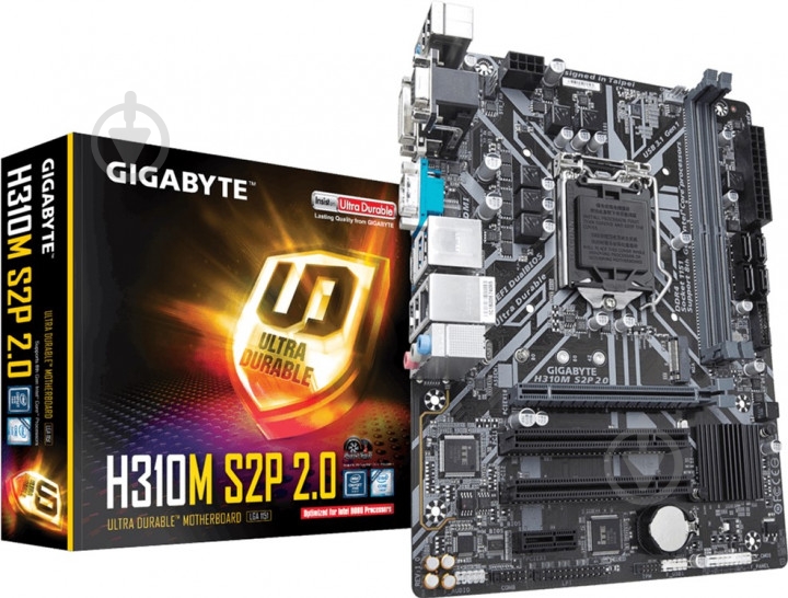 Материнская плата Gigabyte H310M S2P 2.0 (Socket 1151, Intel H310, mirco ATX) - фото 5