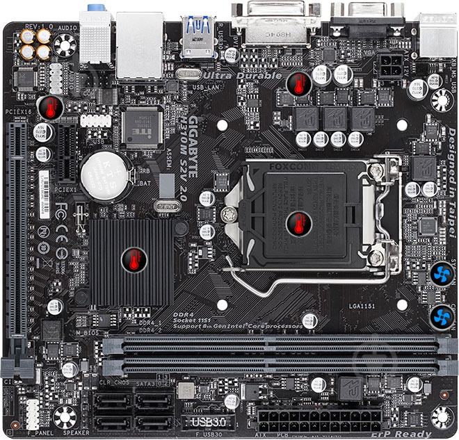 Материнська плата Gigabyte H310M S2V 2.0 (Socket 1151, Intel H110, mirco ATX) - фото 5