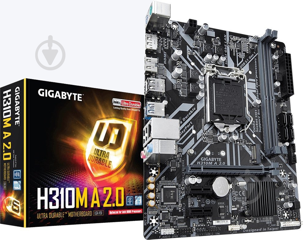 Материнська плата Gigabyte H310N_2.0 (Socket 1151, Intel H310, mini ITX) - фото 5