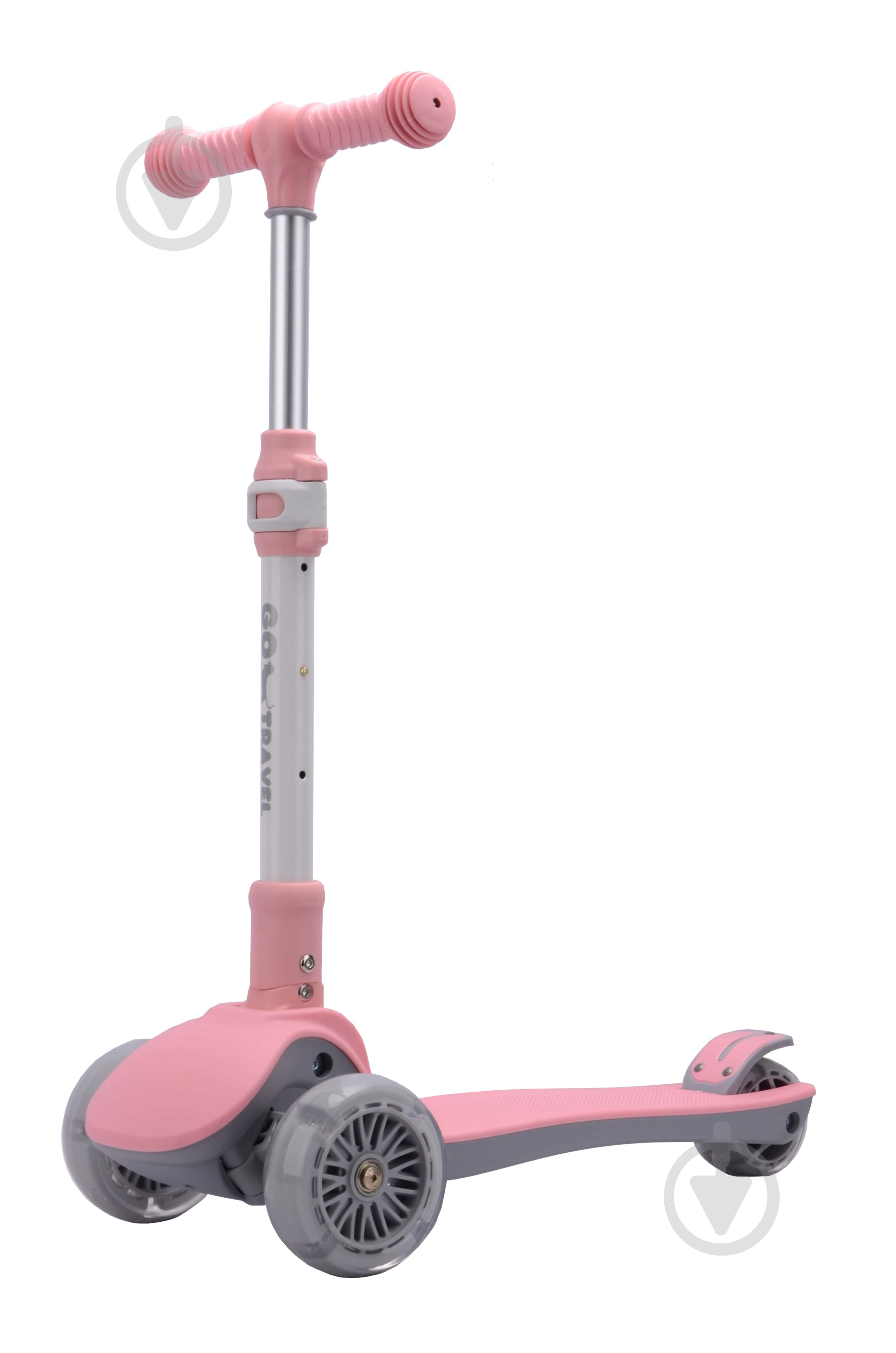 Самокат GO Travel дитячий рожевий LS308PK - фото 1