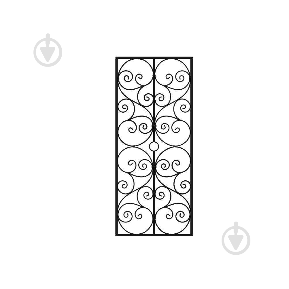 Решетка на окно КР-22 785х1830 мм (комплект элементов) - фото 1