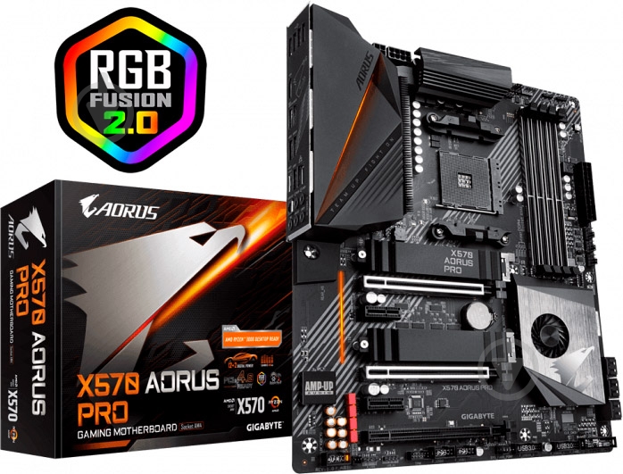 Материнская плата Gigabyte X570 AORUS PRO (Socket AM4, AMD X570, ATX) - фото 5 Материнская плата Gigabyte X570 AORUS PRO (Socket AM4, AMD X570, ATX) - фото 5