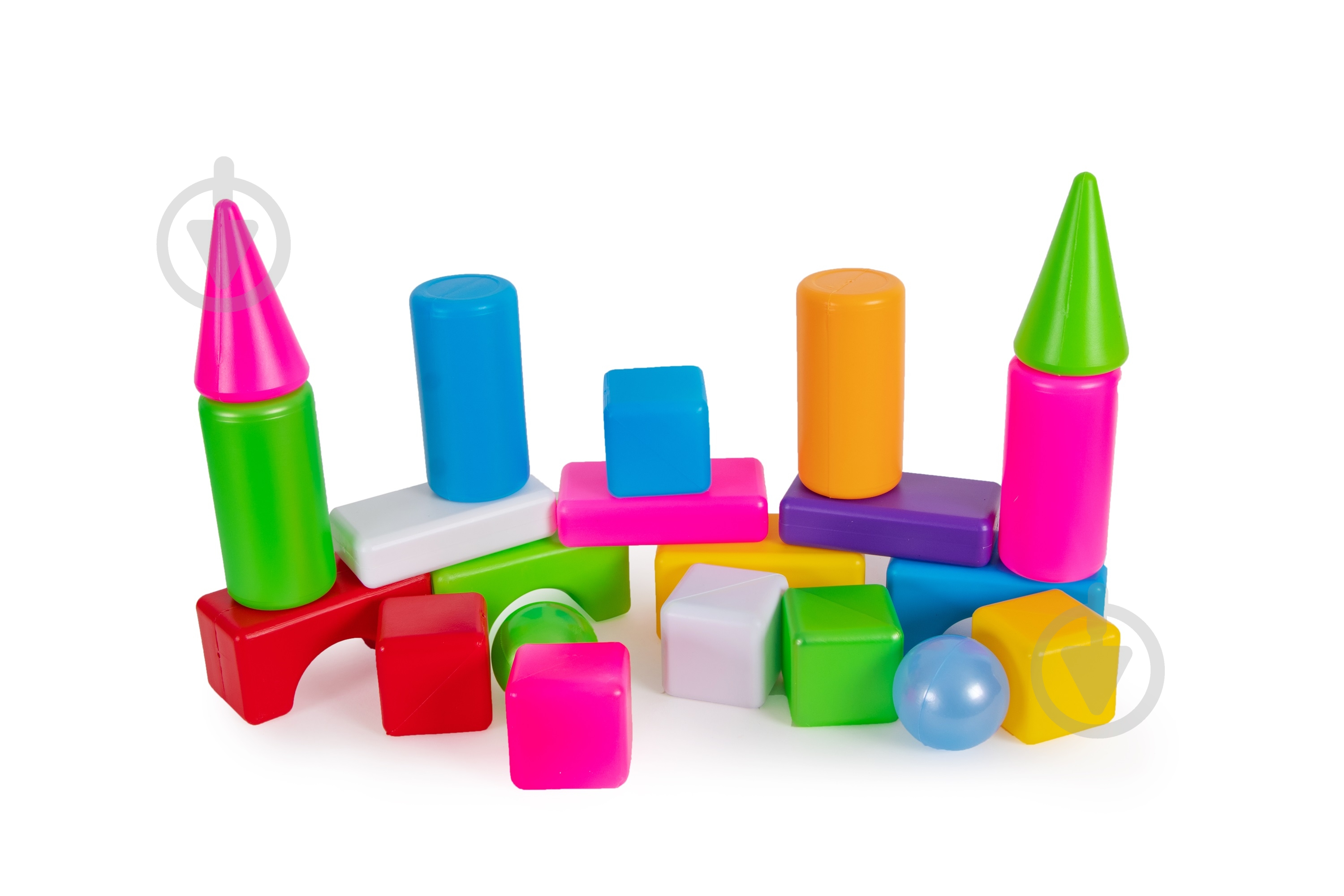 Игрушка-конструктор Bamsic Цветной городок - 1 5604 - фото 1