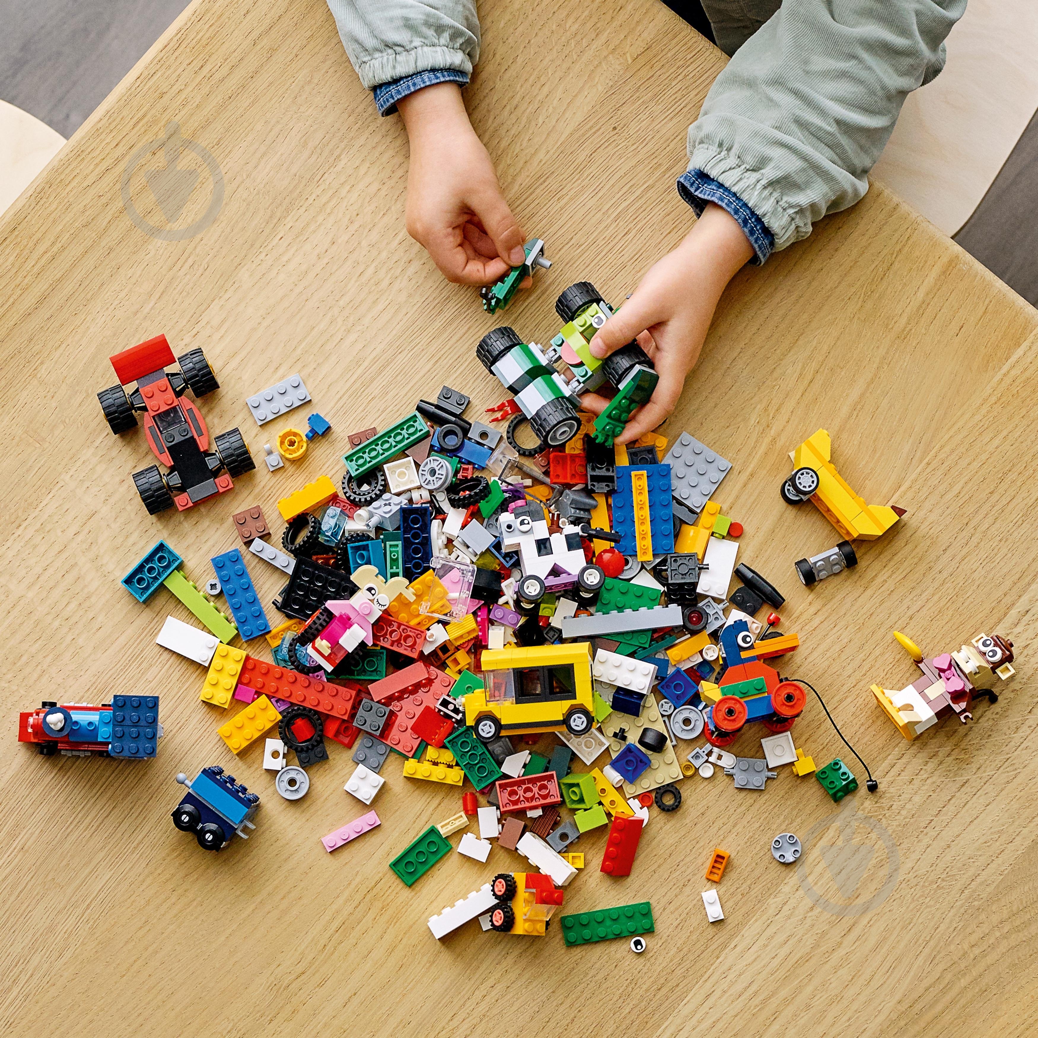 Конструктор LEGO Classic Кубики и колеса 11014 - фото 6 Конструктор LEGO Classic Кубики и колеса 11014 - фото 6
