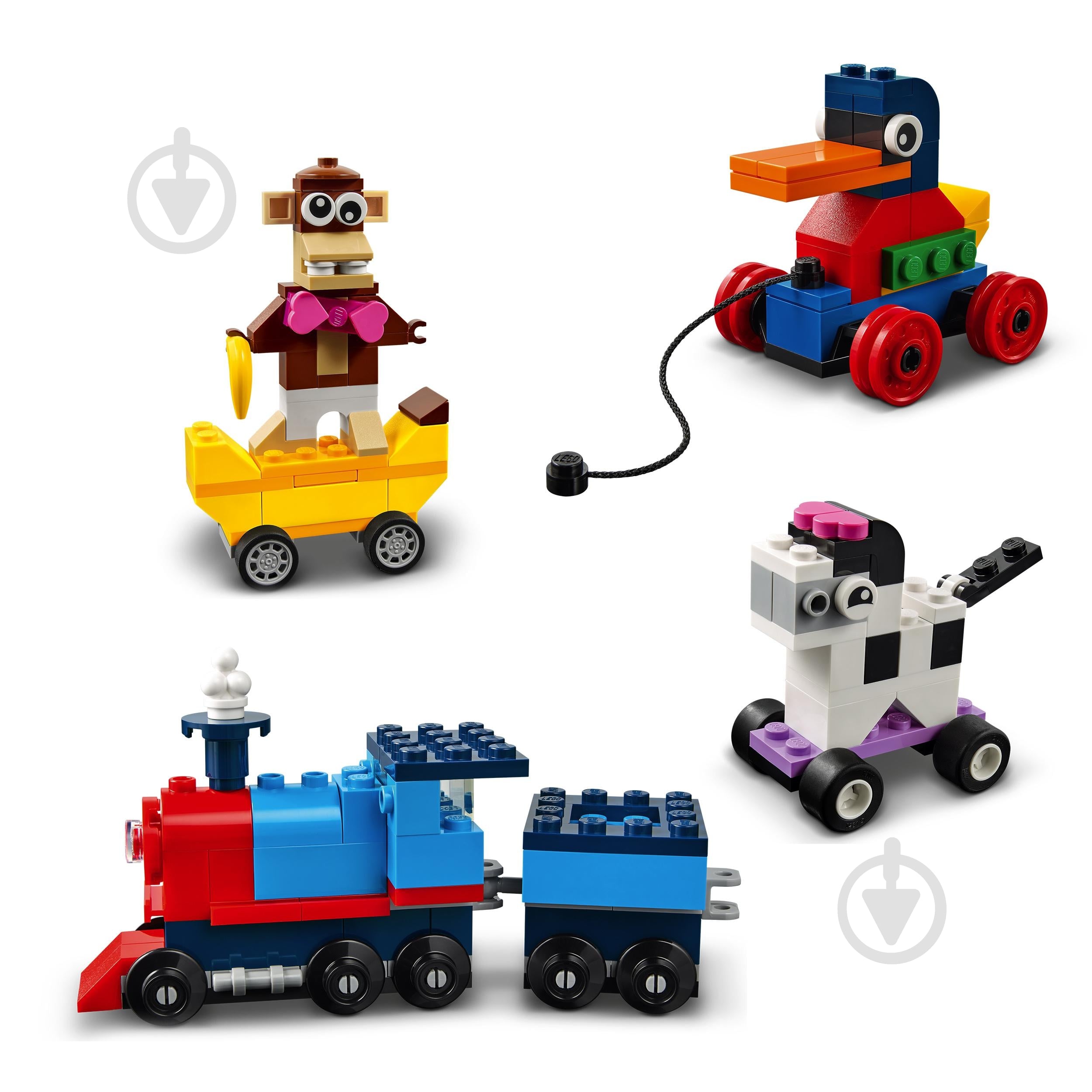 Конструктор LEGO Classic Кубики и колеса 11014 - фото 7 Конструктор LEGO Classic Кубики и колеса 11014 - фото 7