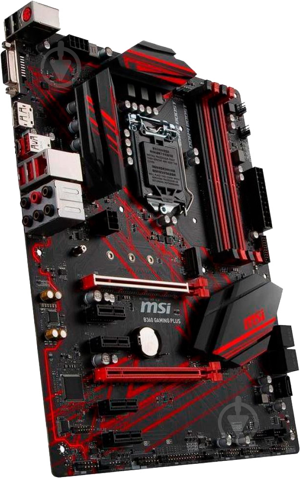 Материнская плата MSI B360 GAMING PLUS (Socket 1151, Intel B360, ATX) - фото 2 Материнская плата MSI B360 GAMING PLUS (Socket 1151, Intel B360, ATX) - фото 2