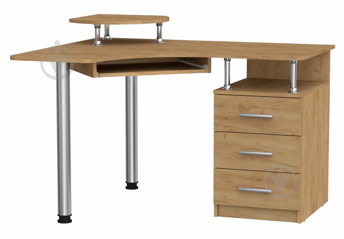 Стол компьютерный Компанит СУ-2 дуб крафт золотой - фото 1 Стол компьютерный Компанит СУ-2 дуб крафт золотой - фото 1