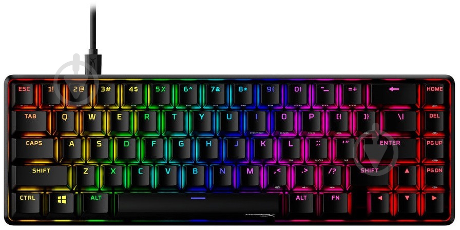 Клавиатура HyperX Alloy Origins 65 (4P5D6AA) black - фото 1 Клавиатура HyperX Alloy Origins 65 (4P5D6AA) black - фото 1