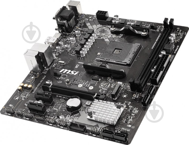 Материнская плата MSI B450M PRO-M2 MAX (Socket AM4, AMD B450, mirco ATX) - фото 4