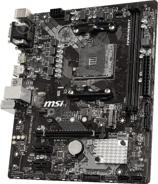 Материнская плата MSI B450M PRO-M2 MAX (Socket AM4, AMD B450, mirco ATX) - фото 3