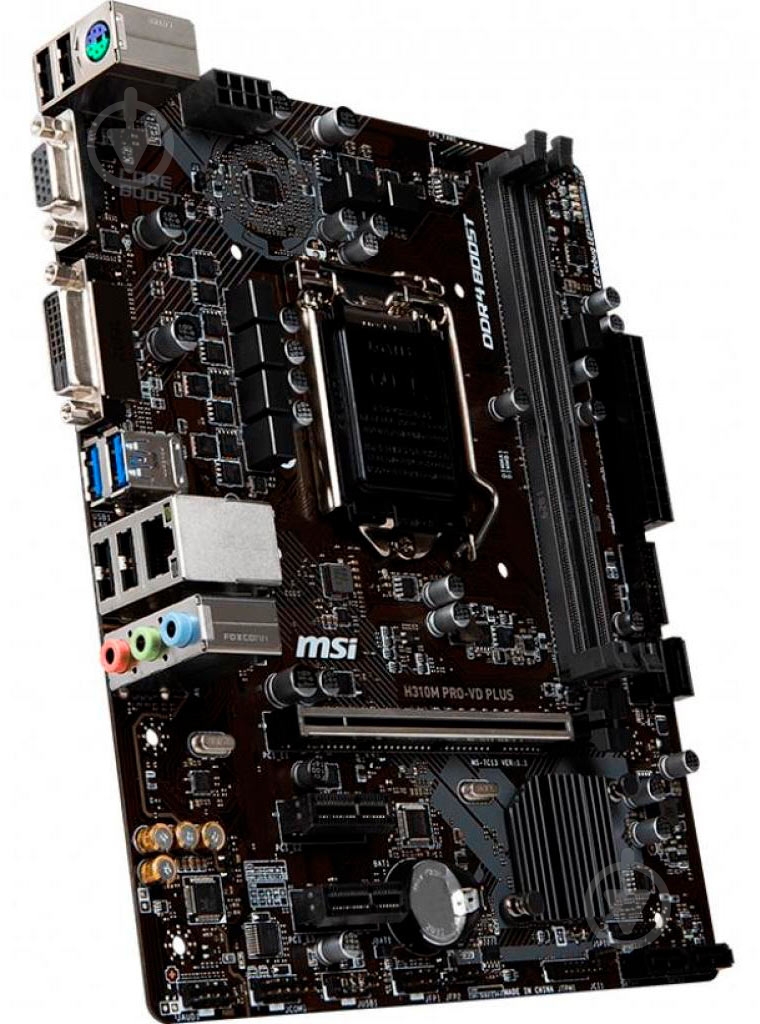 Материнская плата MSI H310M PRO-VD PLUS (Socket 1151, Intel H310, mirco ATX) - фото 2 Материнская плата MSI H310M PRO-VD PLUS (Socket 1151, Intel H310, mirco ATX) - фото 2