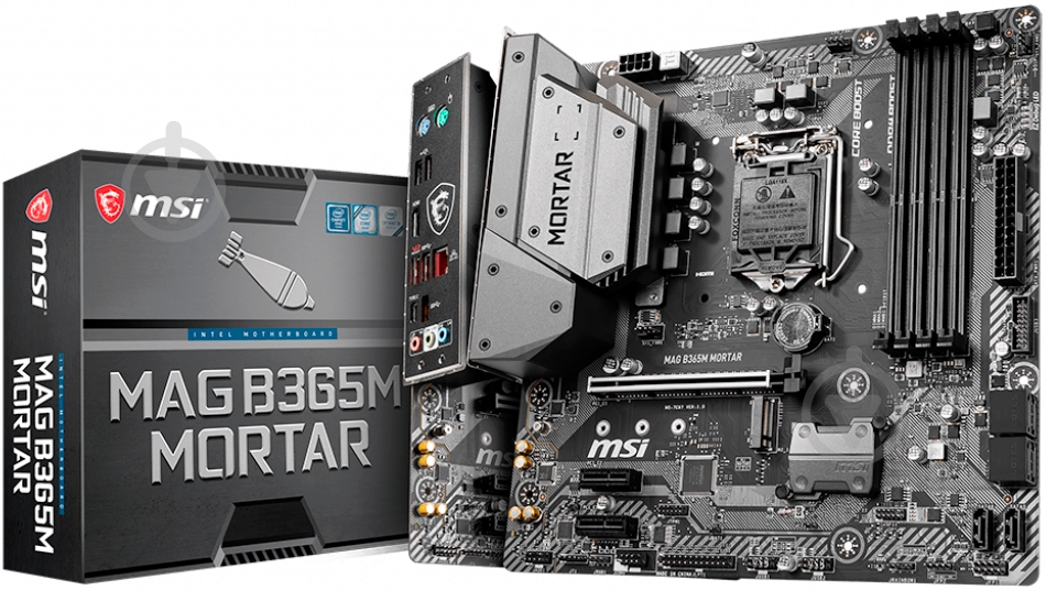 Материнська плата MSI MAG B365M MORTAR (Socket 1151, Intel B365, mirco ATX) - фото 4 Материнська плата MSI MAG B365M MORTAR (Socket 1151, Intel B365, mirco ATX) - фото 4