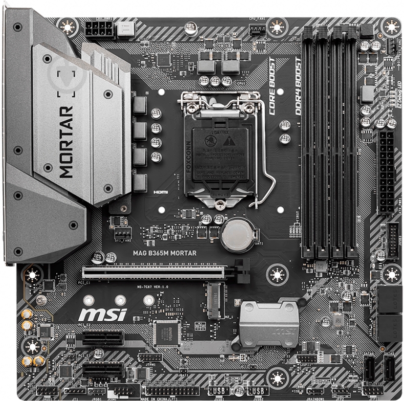 Материнська плата MSI MAG B365M MORTAR (Socket 1151, Intel B365, mirco ATX) - фото 2 Материнська плата MSI MAG B365M MORTAR (Socket 1151, Intel B365, mirco ATX) - фото 2
