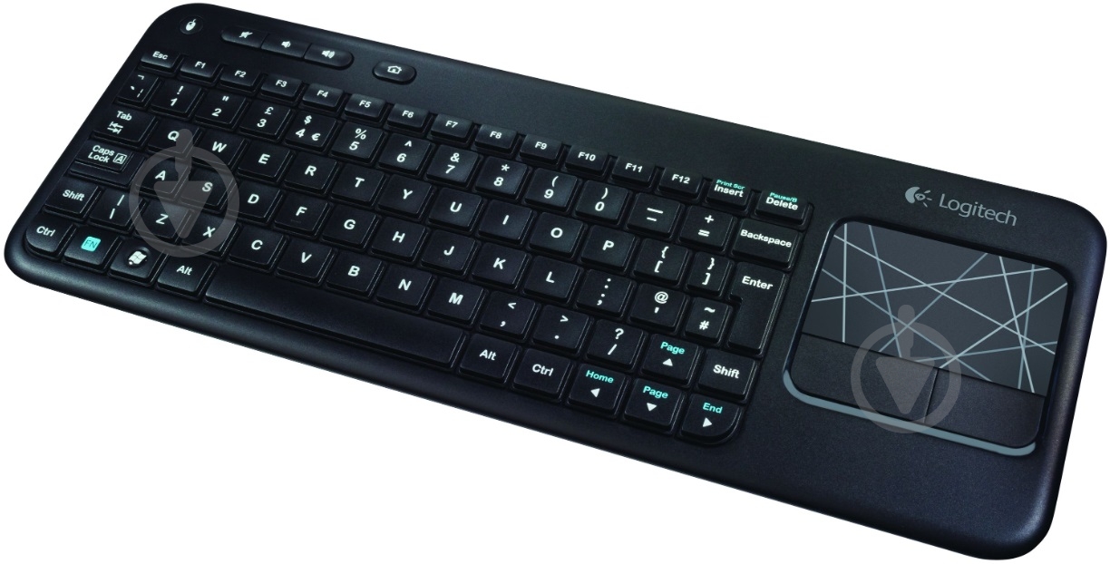 Клавиатура беспроводная Logitech Touch Keyboard K400 USB (920-003133) black - фото 3