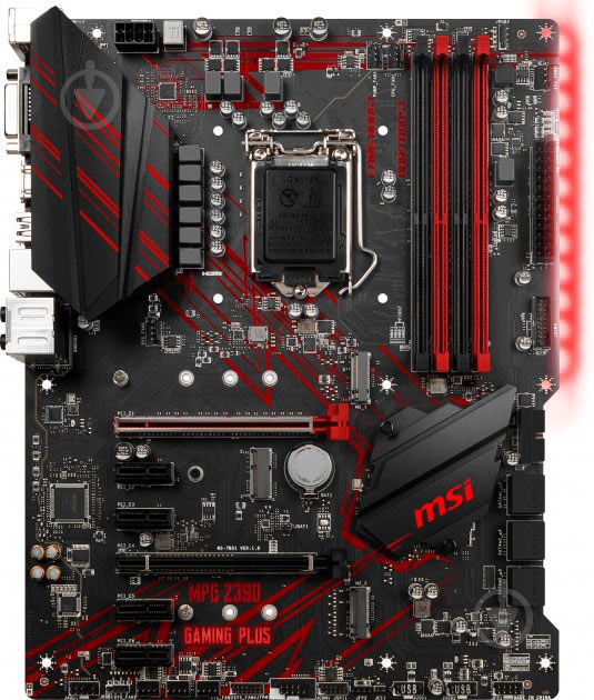 Материнская плата MSI MPG Z390 GAMING PLUS (Socket 1151, Intel Z390, ATX) - фото 2 Материнская плата MSI MPG Z390 GAMING PLUS (Socket 1151, Intel Z390, ATX) - фото 2