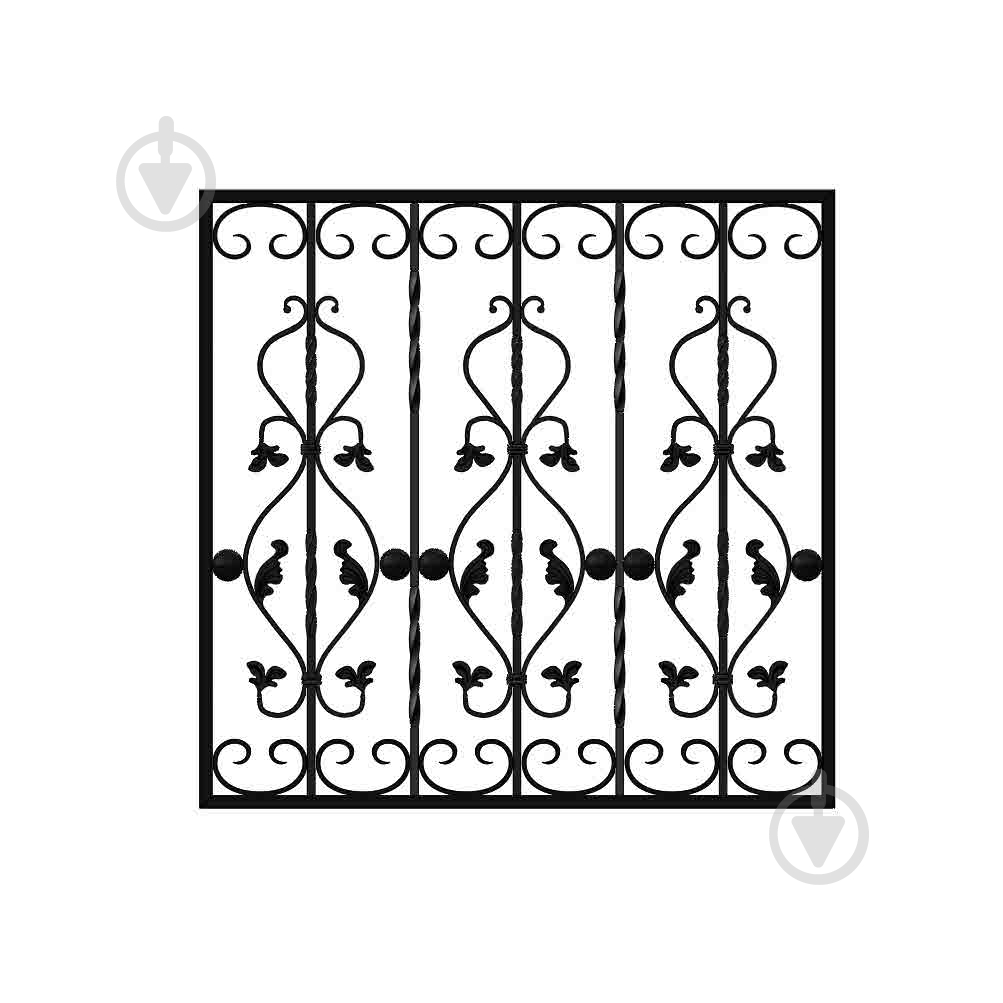 Решетка на окно КР-34 1010х990 мм (комплект элементов) - фото 1