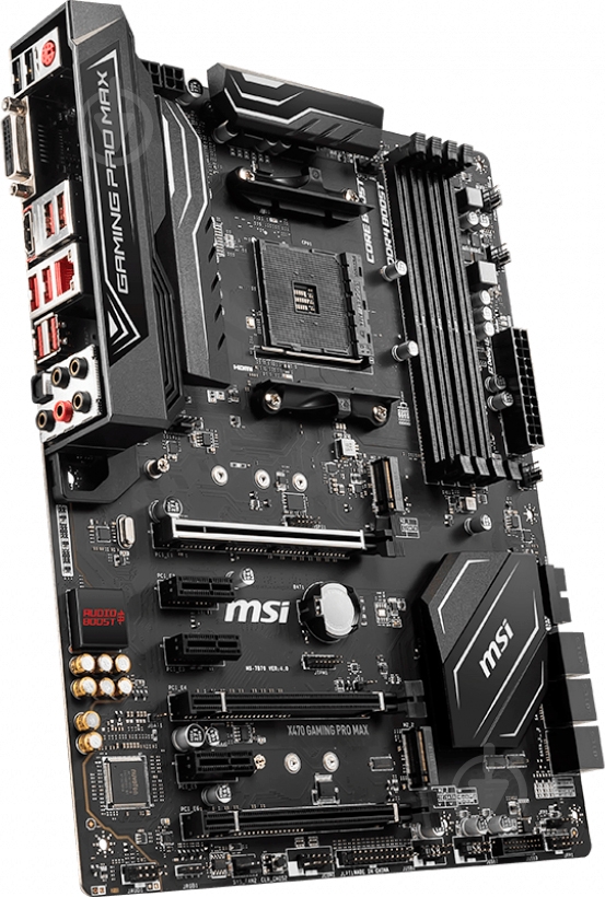 Материнская плата MSI X470 GAMING PRO MAX (Socket AM4, AMD X470, ATX) - фото 1