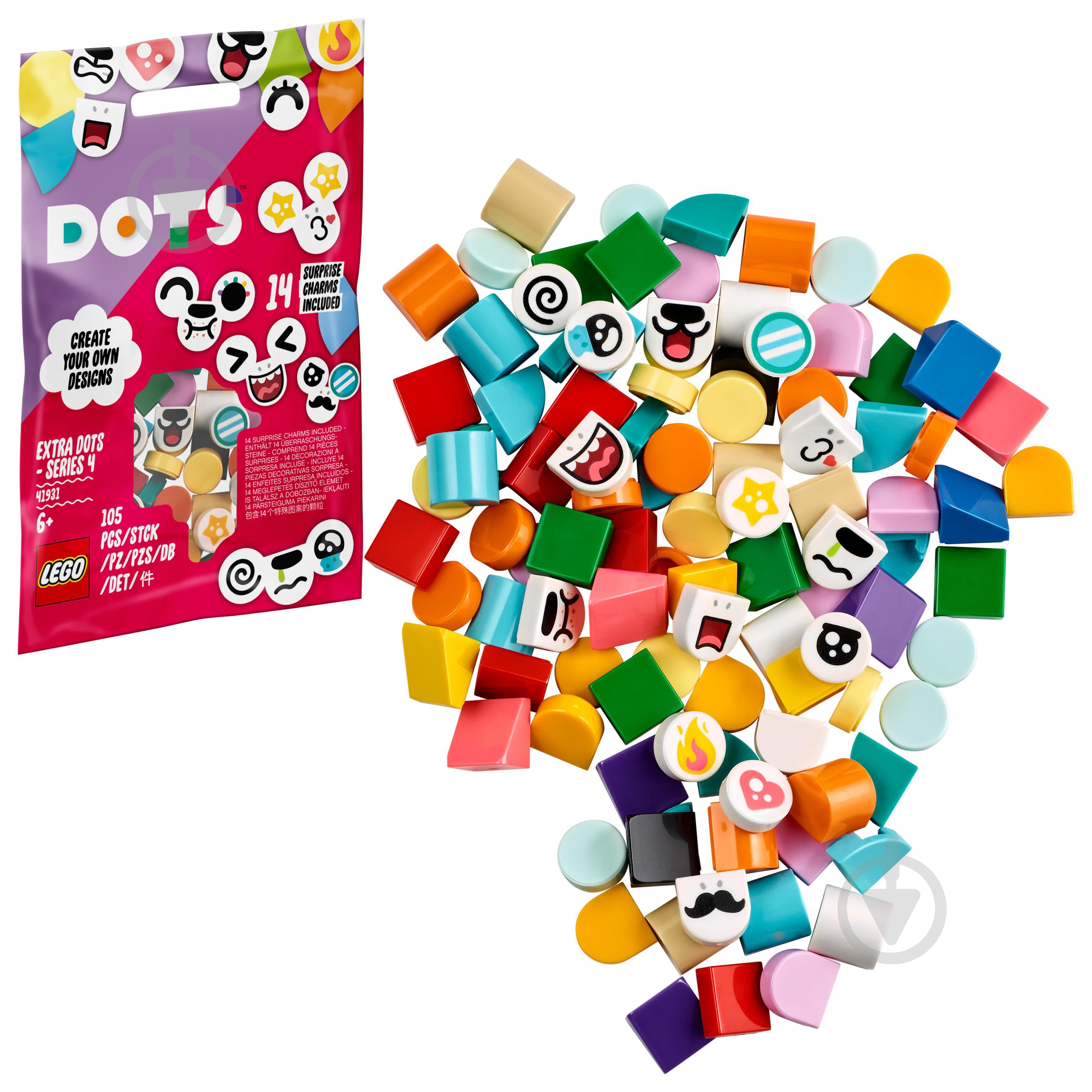 Конструктор LEGO Dots Додаткові елементи. Випуск 4 41931 - фото 5 Конструктор LEGO Dots Додаткові елементи. Випуск 4 41931 - фото 5