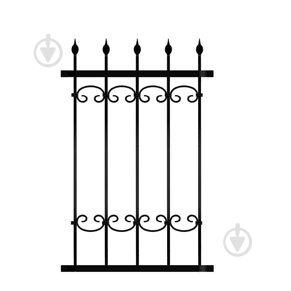 Решетка на окно КР-44 720х1100 мм (комплект элементов) - фото 2