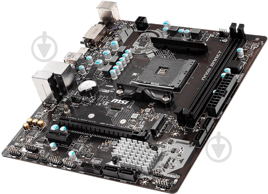 Материнская плата MSI A320M-A PRO MAX (Socket AM4, AMD A320, mirco ATX) - фото 3 Материнская плата MSI A320M-A PRO MAX (Socket AM4, AMD A320, mirco ATX) - фото 3