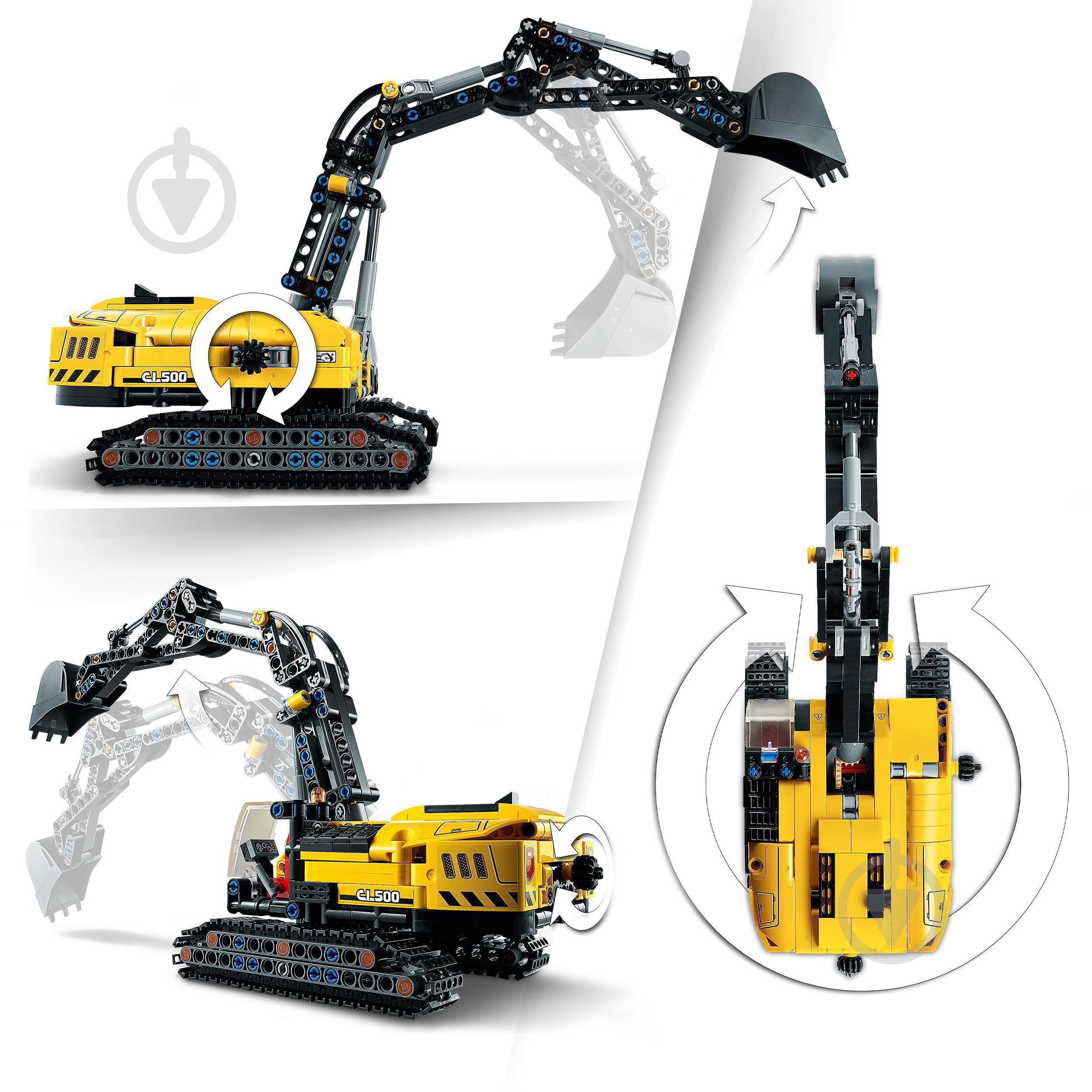 Конструктор LEGO Technic Сверхмощный экскаватор 42121 - фото 6 Конструктор LEGO Technic Сверхмощный экскаватор 42121 - фото 6