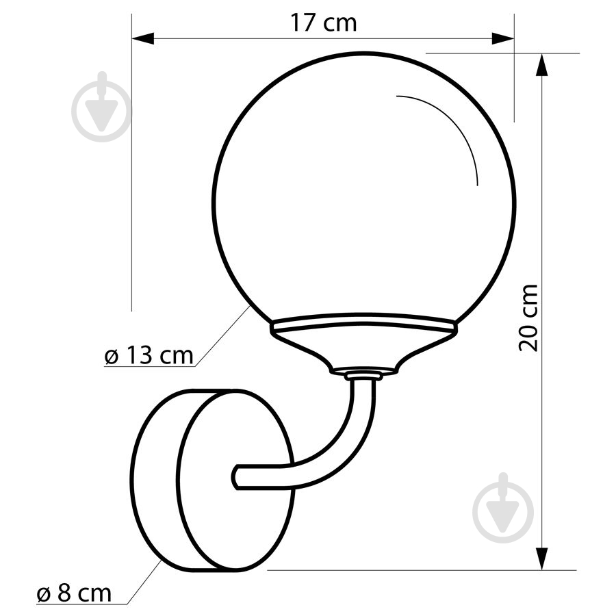 Бра Imperium Light Kalis 1x40 Вт E14 бело-черный 708120.05.01 - фото 3