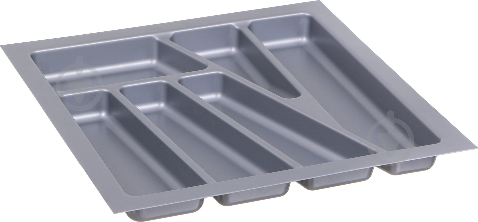 Лоток для столовых приборов Verso 430x430x40 мм фасад 500 мм пластиковый серый - фото 3