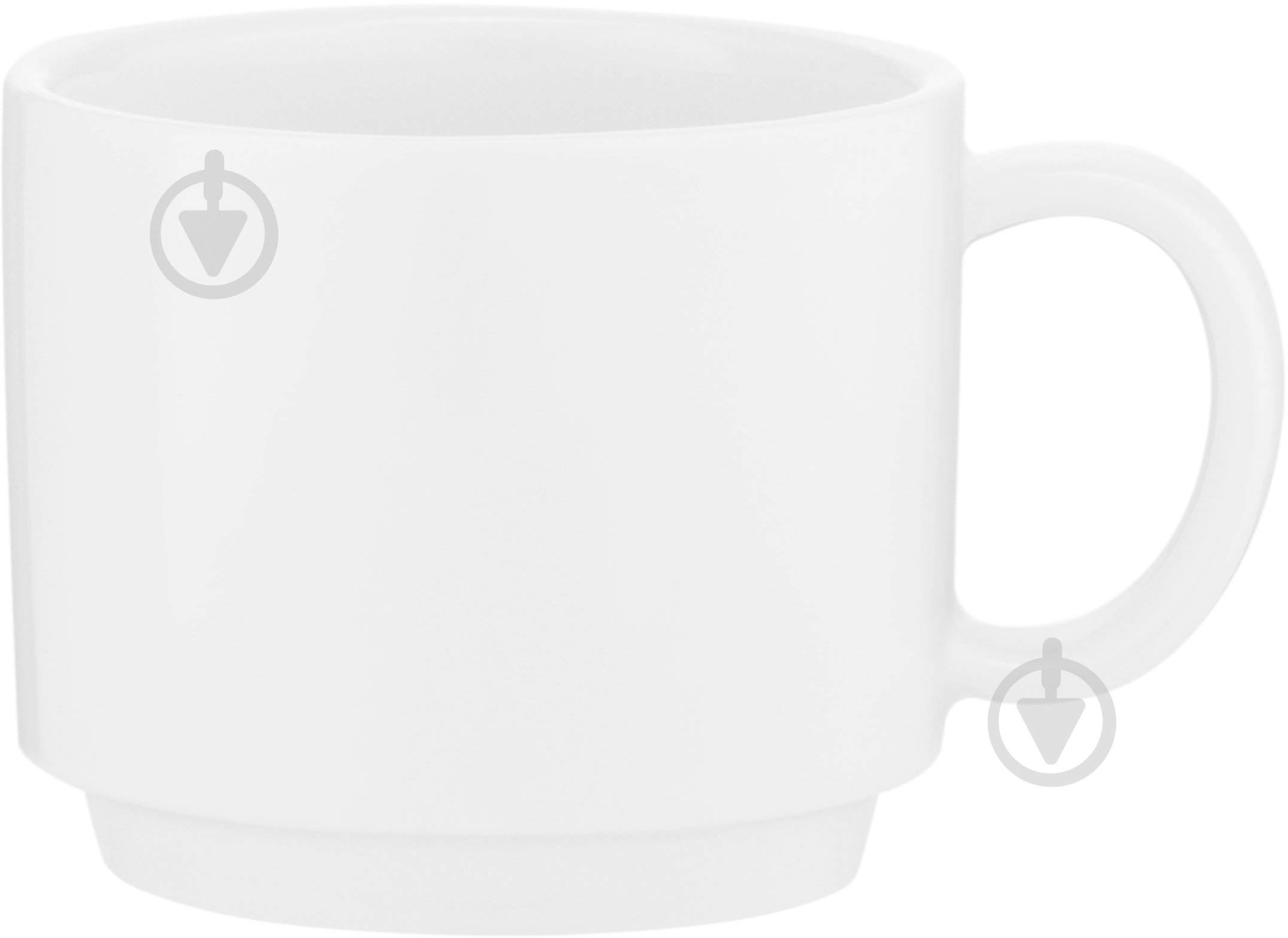 Чашка Ardesto Prato 100 мл белая AR3626P - фото 3