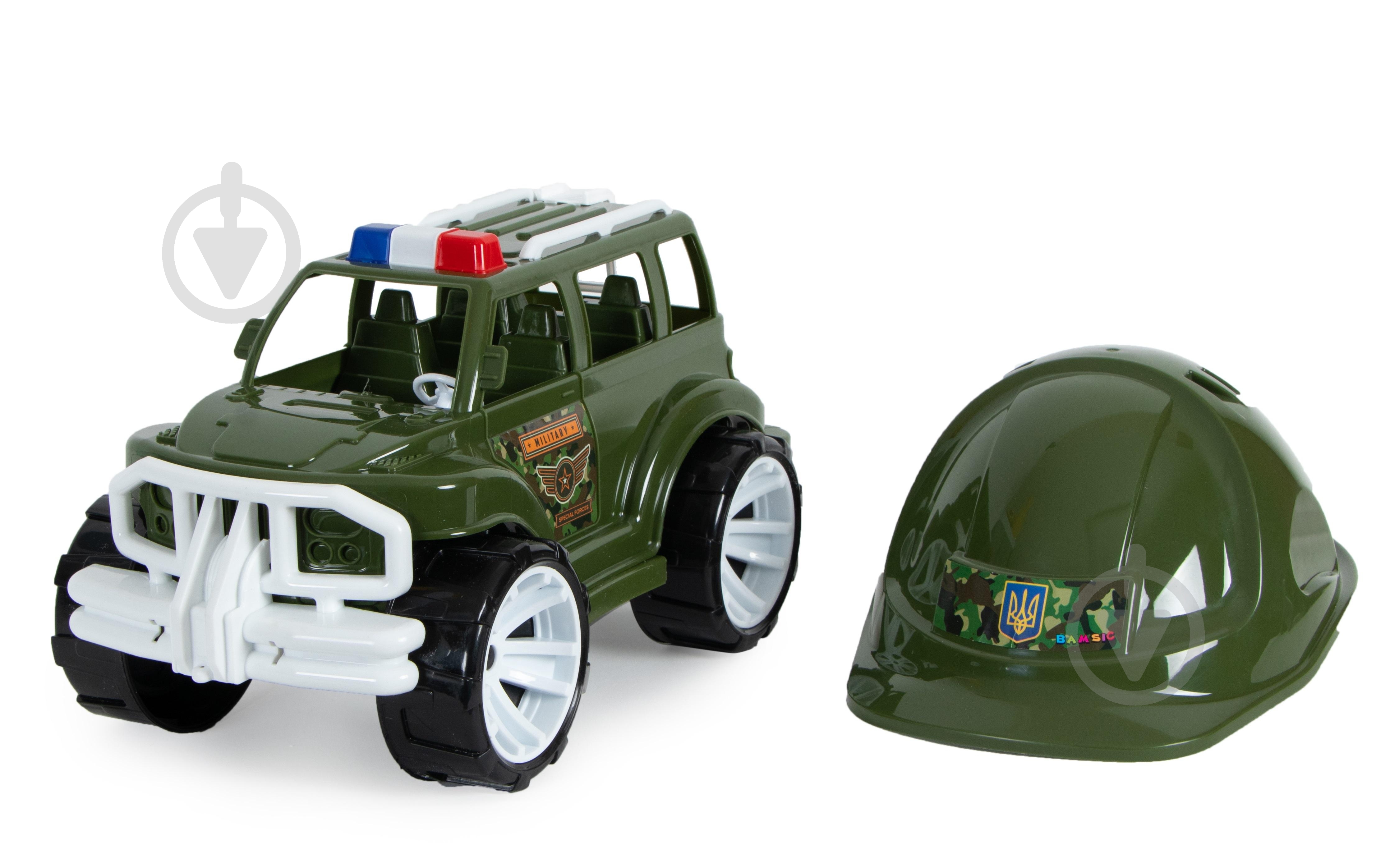 Игрушечный набор Bamsic Внедорожник с каской 117/2 - фото 1