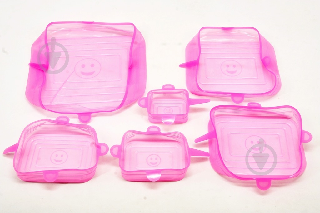 Набор крышек силиконовых 6 шт. в ассортименте - фото 4