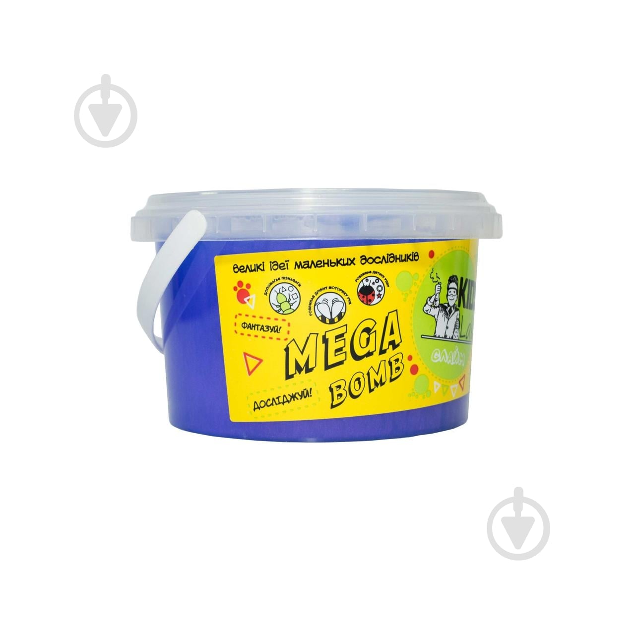 Слайм KIDS LAB №12 синий 500 г 0121 - фото 1 Слайм KIDS LAB №12 синий 500 г 0121 - фото 1