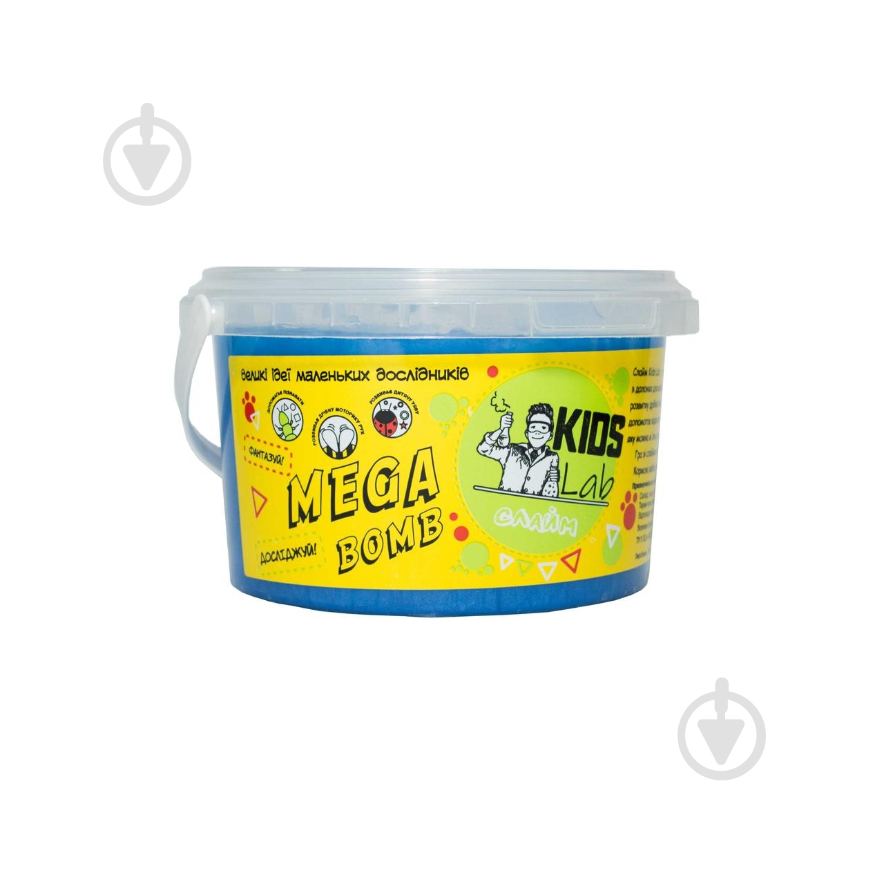 Слайм KIDS LAB №07 голубой 500 г 0116 - фото 1 Слайм KIDS LAB №07 голубой 500 г 0116 - фото 1