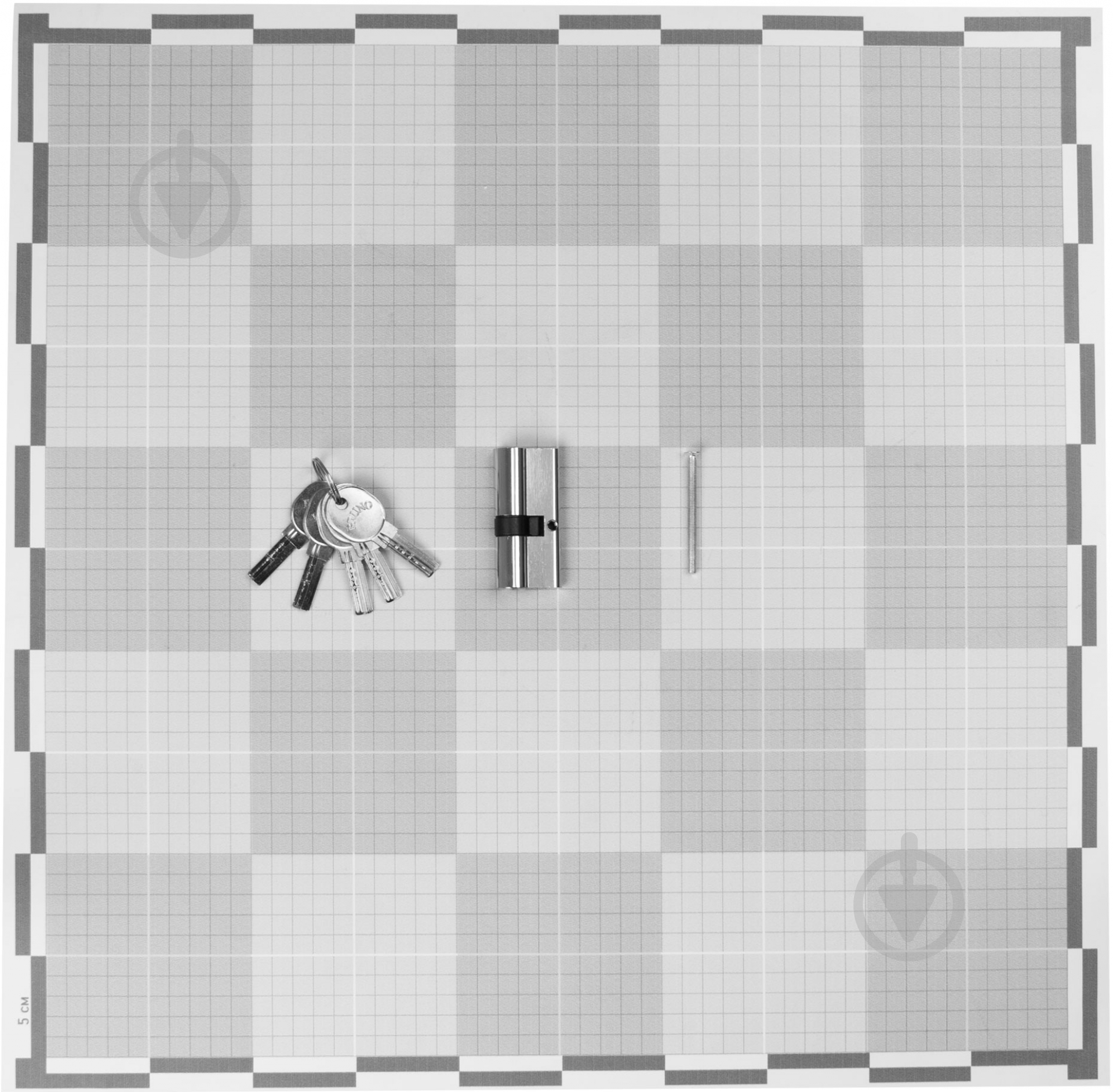Цилиндр Bruno 30x40 ключ-ключ 68 мм никель - фото 4
