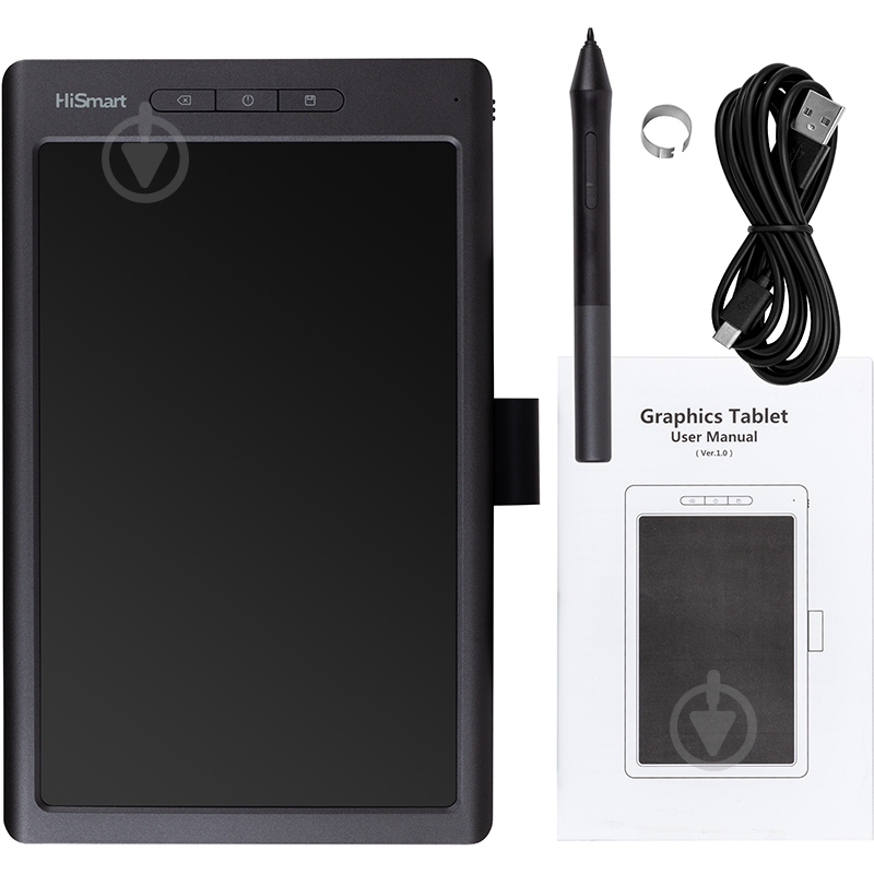 Планшет графический HiSmart HS082277 black - фото 4