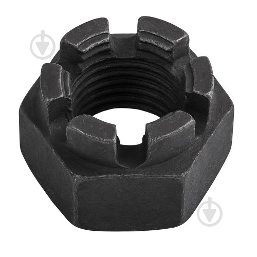 Гайка корончатая без покрытия М 24 5 шт. DIN 935 snapt - фото 1