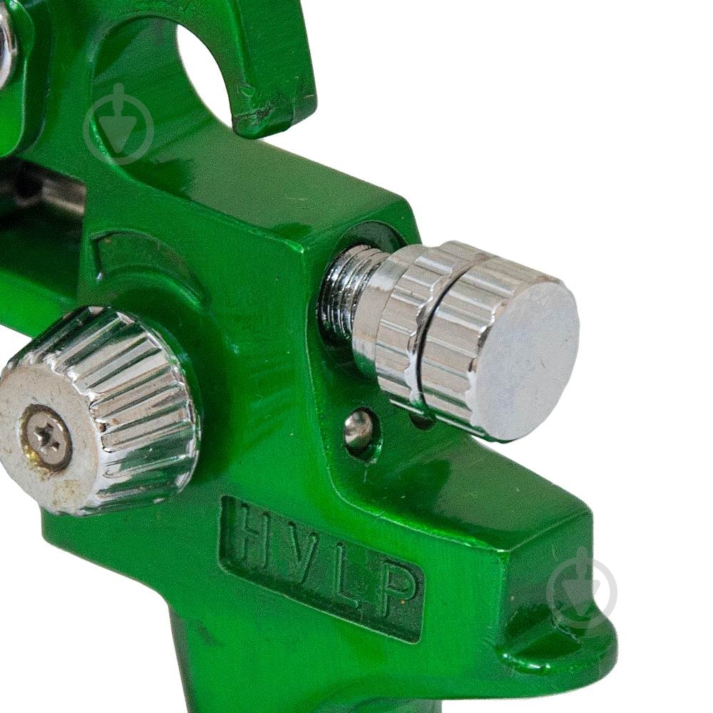 Фарборозпилювач пневматичний Sigma HVLP-mini Ø 0.8 (зелений) з верхнім баком (пластиковий) 6812041 - фото 4