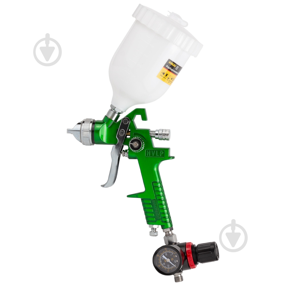 Краскораспылитель пневматический Sigma HVLP Ø 1.4 мм с верхним баком и редуктором 6812081 - фото 1 Краскораспылитель пневматический Sigma HVLP Ø 1.4 мм с верхним баком и редуктором 6812081 - фото 1