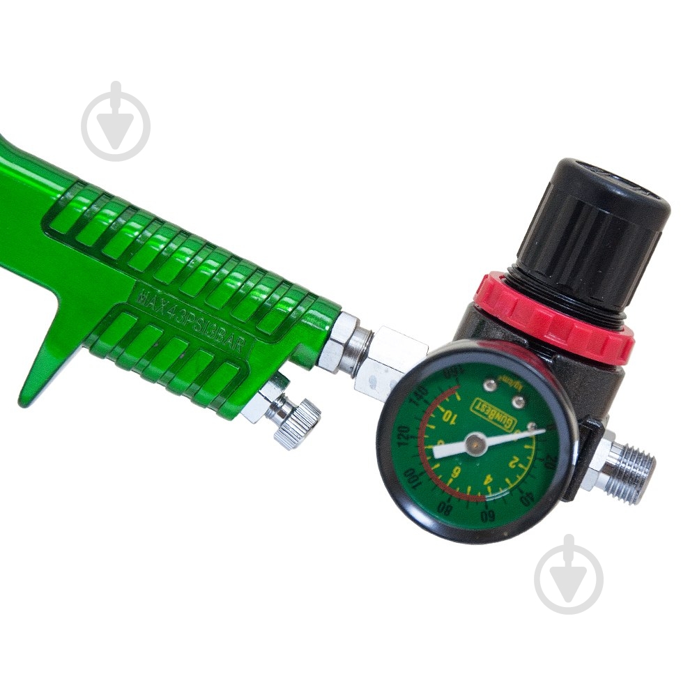 Краскораспылитель пневматический Sigma HVLP Ø 1.4 мм с верхним баком и редуктором 6812081 - фото 8 Краскораспылитель пневматический Sigma HVLP Ø 1.4 мм с верхним баком и редуктором 6812081 - фото 8