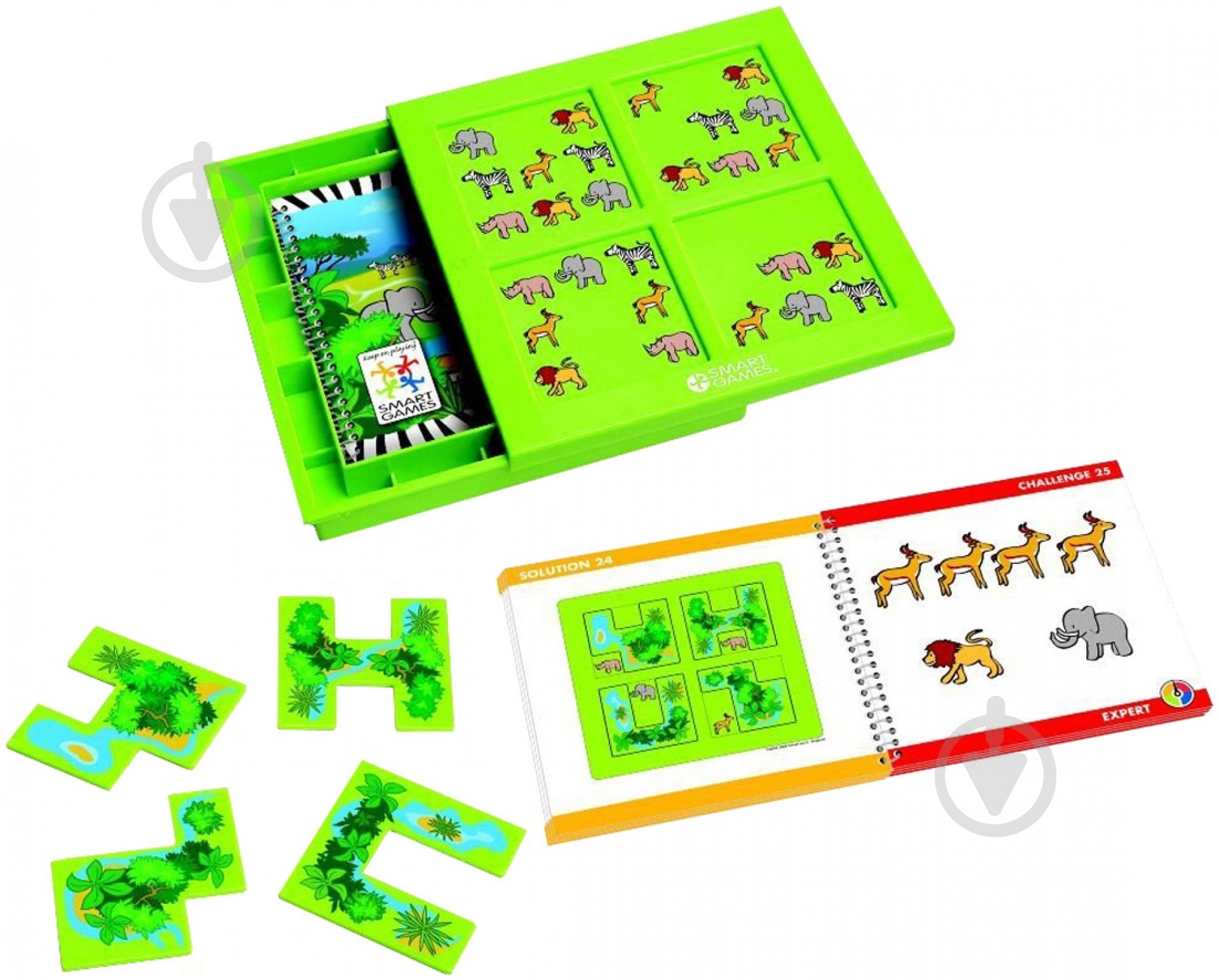 Игра настольная Smart games Сафари SG 101 - фото 1 Игра настольная Smart games Сафари SG 101 - фото 1