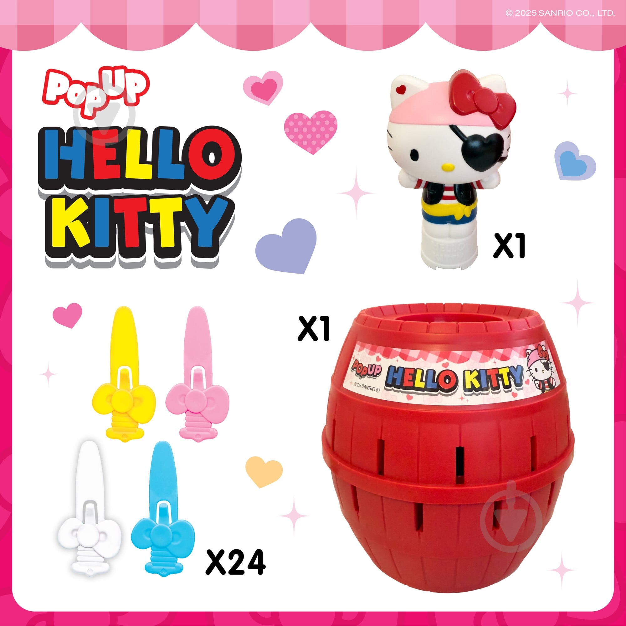 Игра настольная Tomy Pop Up Hello Kitty 125413 - фото 3 Игра настольная Tomy Pop Up Hello Kitty 125413 - фото 3
