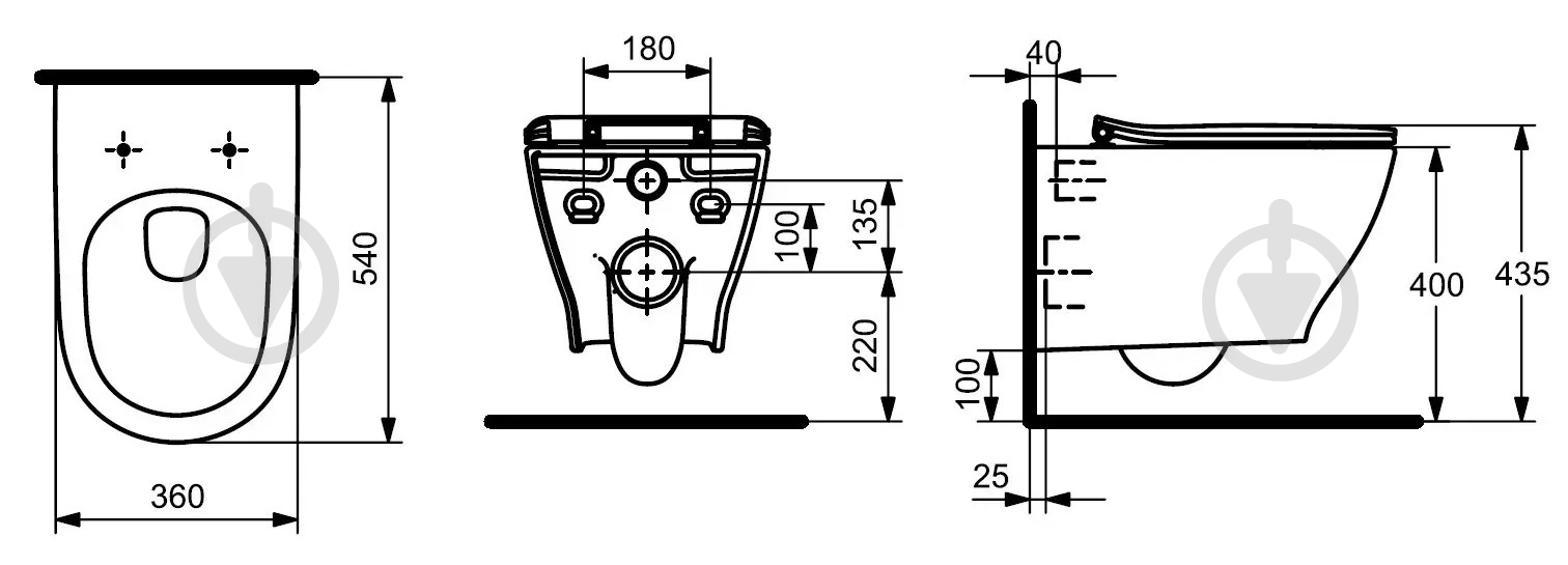 Унитаз подвесной ROCA LASO A34H0NB000 - фото 2 Унитаз подвесной ROCA LASO A34H0NB000 - фото 2