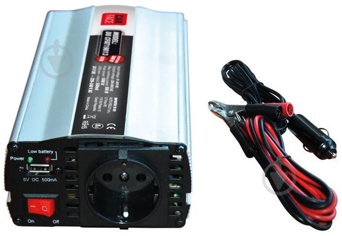 Инвертор инверторное CARFACE 24/230В 500 Вт 2100 А (DO CFAT19013) - фото 2