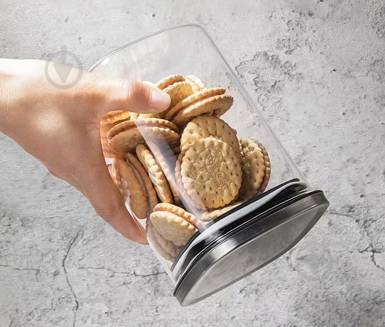 Банка для сипучих Flamberg Simple Squar 1000 мл - фото 8 Банка для сипучих Flamberg Simple Squar 1000 мл - фото 8