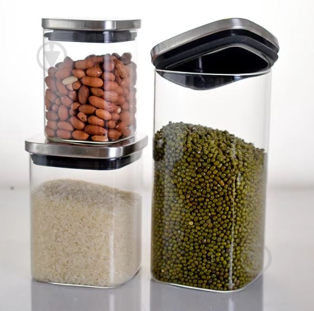 Банка для сипучих Flamberg Simple Squar 1400 мл - фото 5 Банка для сипучих Flamberg Simple Squar 1400 мл - фото 5