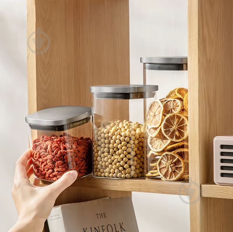 Банка для сипучих Flamberg Simple Squar 1400 мл - фото 6 Банка для сипучих Flamberg Simple Squar 1400 мл - фото 6