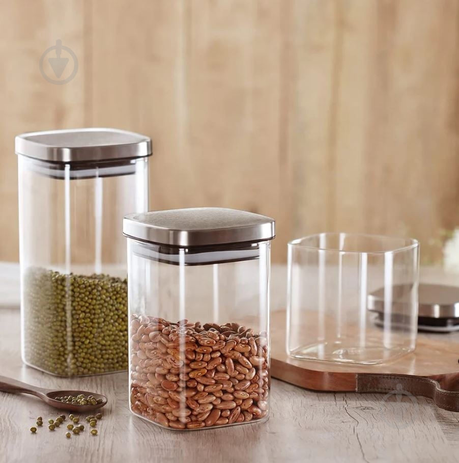 Банка для сипучих Flamberg Simple Squar 1400 мл - фото 7 Банка для сипучих Flamberg Simple Squar 1400 мл - фото 7