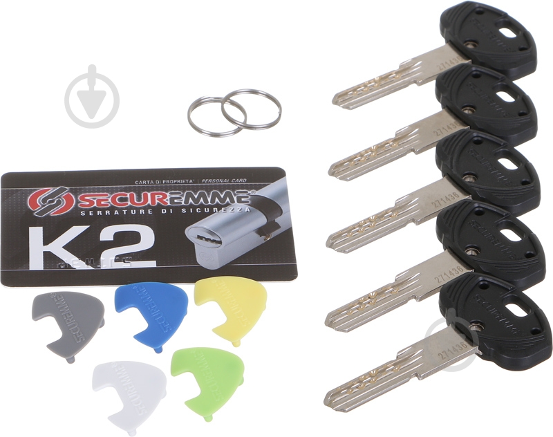 Цилиндр Securemme К2 3200CCS30401X5 30x40 ключ-ключ 72 мм матовый хром - фото 3 Цилиндр Securemme К2 3200CCS30401X5 30x40 ключ-ключ 72 мм матовый хром - фото 3