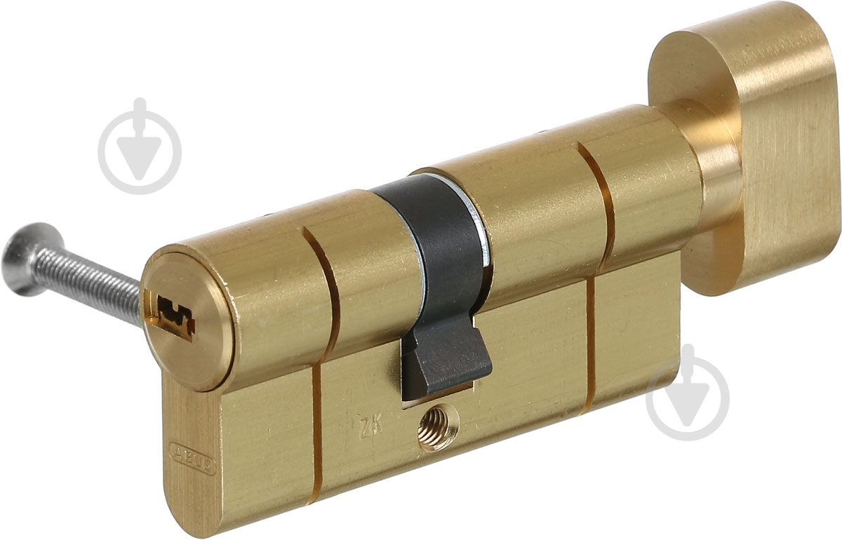 Цилиндр Abus KD6PS 30x35 ключ-вороток 75 мм матовая латунь - фото 1